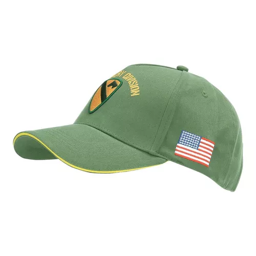 FOSTEX čepice baseball US CAVALRY WWII 3D ZELENÁ