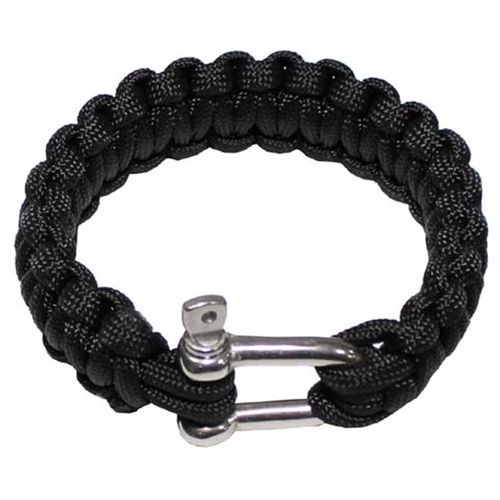 Náramek Paracord 2.3, kov. spona černý L