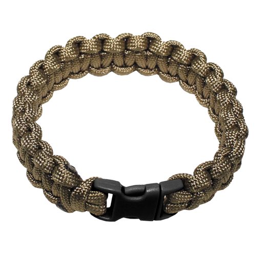 Náramek Paracord 1.9, plast. spona okrový M