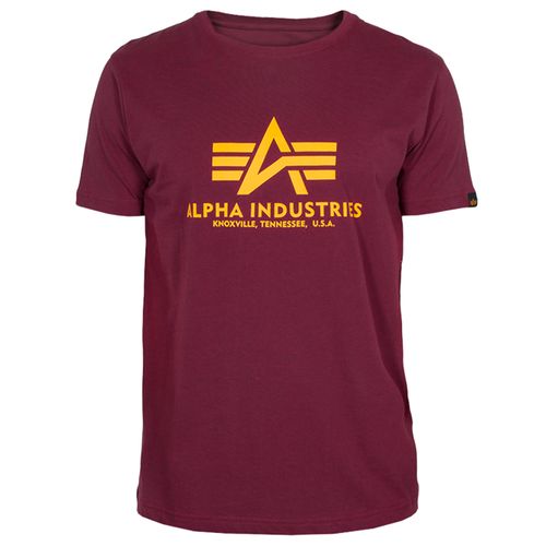 Alpha Industries Tričko  Basic T-Shirt bordové 3XL