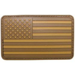 Nášivka gumová 3D: Vlajka USA desert
