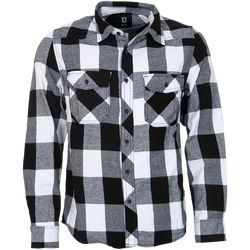 Brandit Košile Check Shirt černá | bílá XL