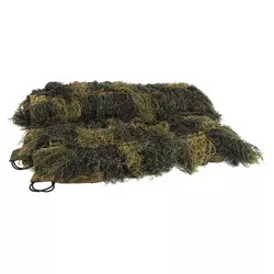 MIL-TEC síť s třásněmi GHILLIE SUIT 100x140cm WOODLAND
