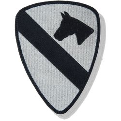 Nášivka: Divize jízdní 1. (First Cavalry) šedá | černá
