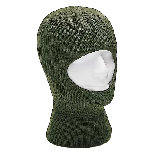 MIL-TEC kukla BALACLAVA pletená s jedním otvorem ZELENÁ