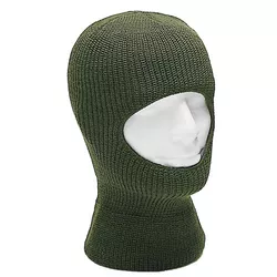 MIL-TEC kukla BALACLAVA pletená s jedním otvorem ZELENÁ