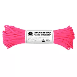ROTHCO šňůra PARACORD nylon 550LB ø 4 mm / 30 m REFLEXNÍ RŮŽOVÁ