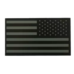 MILITARY RANGE nášivka IFF IR vlajka USA VELCRO reverzní ZELENÁ