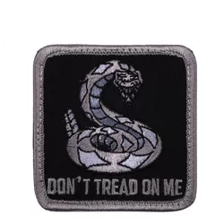ROTHCO nášivka DON´T TREAD ON ME velcro ČERNÁ