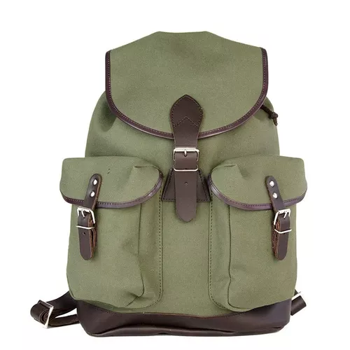 ESSL - original batoh TRUCKSACK 14l s koženými prvky ZELENÝ