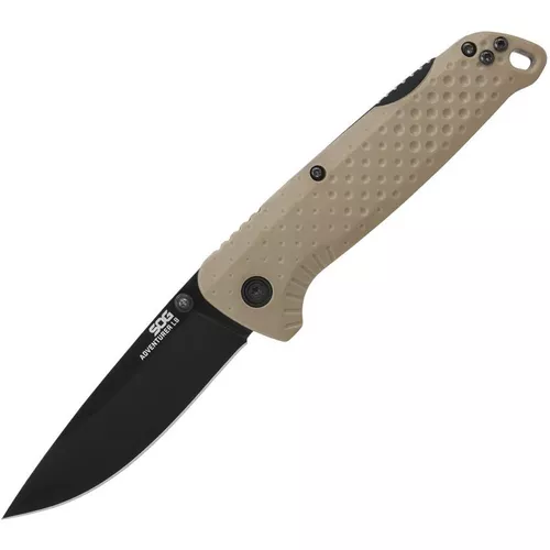 SOG nůž zavírací ADVENTURE LB FDE