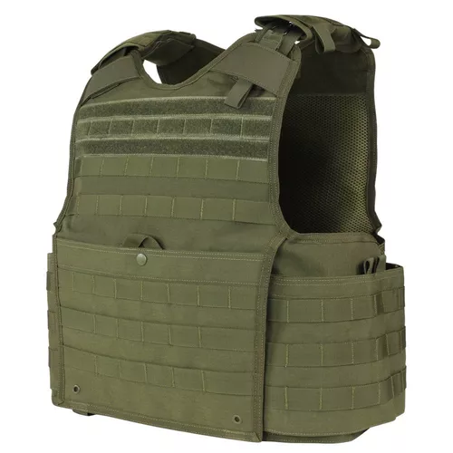 CONDOR OUTDOOR vesta ENFORCER nosič plátů ZELENÁ