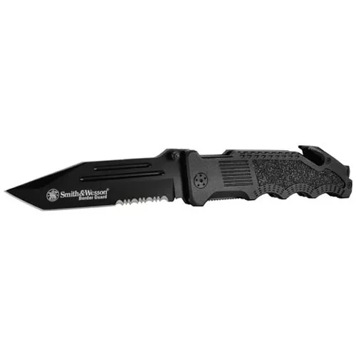 Smith & Wesson nůž zavírací S&W BORDER GUARD RESCUE ČERNÝ
