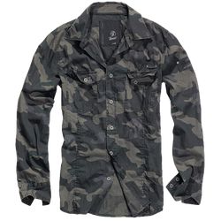 Brandit Košile SlimFit Shirt darkcamo L