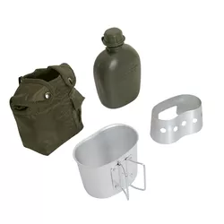 ROTHCO sada láhev, pítko, vařič, obal ZELENÁ