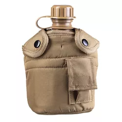 MIL-TEC láhev polní US 1l s pítkem a obalem COYOTE