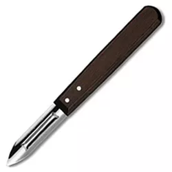 VICTORINOX škrabka se dřevěnou střenkou oboustranná HNĚDÁ
