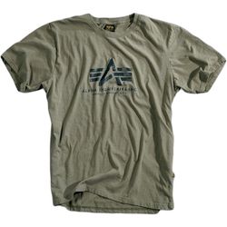 Alpha Industries Tričko  Basic T-Shirt olivové 3XL