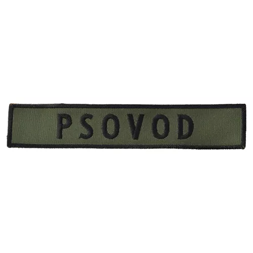 NAVYS nášivka jen nápis PSOVOD ZELENÁ