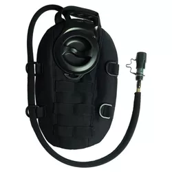 MIL-TEC batoh hydratační OVAL 1 L s popruhy ČERNÝ