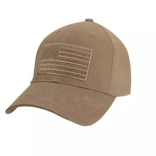 ROTHCO čepice baseball US velcro vlajka COYOTE
