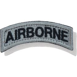 Nášivka: AIRBORNE - oblouček šedá | černá
