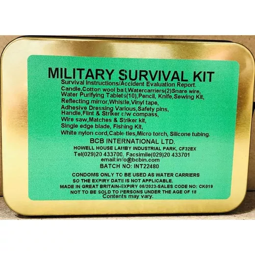 BCB krabička poslední záchrany MILITARY SURVIVAL KIT
