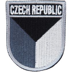 Nášivka: CZECH REPUBLIC [pavéza] černá | bílá