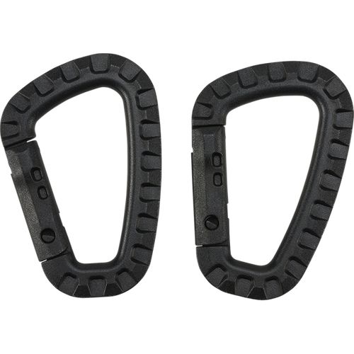 Brandit Karabina D Carabiner 2 Pack [sada 2 ks] černá