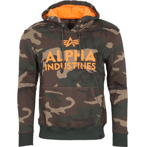 Alpha Industries Mikina  Foam Print Hoody woodland camo 65 XL