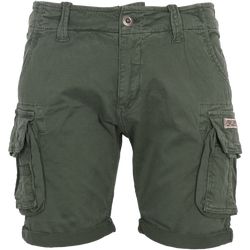 Alpha Industries Kalhoty krátké  Crew Short olivová tmavá 32