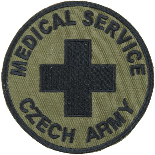 Nášivka: MEDICAL SERVICE [bsz] olivová | černá