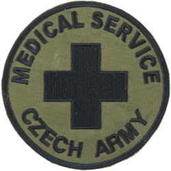 Nášivka: MEDICAL SERVICE [bsz] olivová | černá