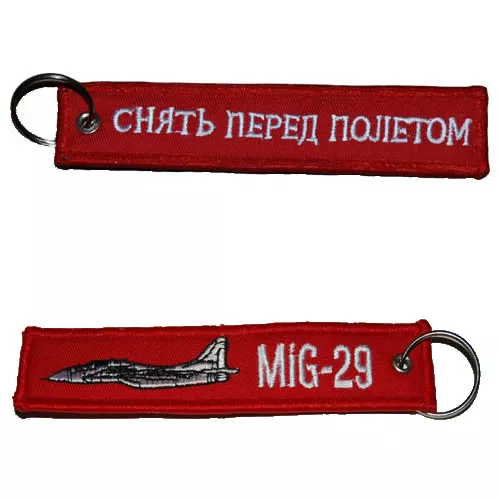 FOSTEX klíčenka MIG-29/RBF ČERVENÁ