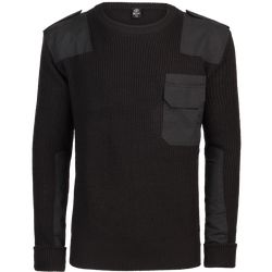 Brandit Pulovr BW Pullover černý 4XL [62]