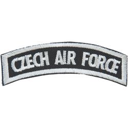 Nášivka: CZECH AIR FORCE [oblouková] černá | bílá