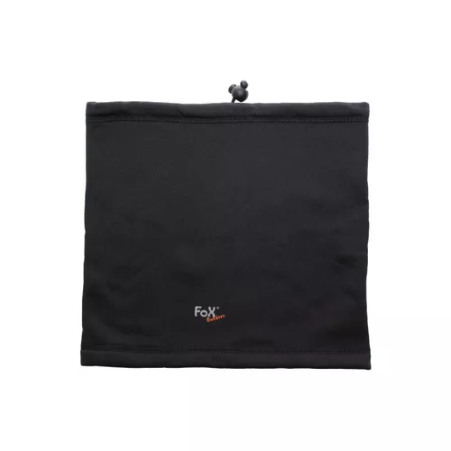 FOX Outdoor nákrčník SOFTSHELL se stahováním ČERNÝ