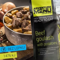 ADVENTURE MENU hovězí guláš s bramborem - ADM sterilizované hotové jídlo