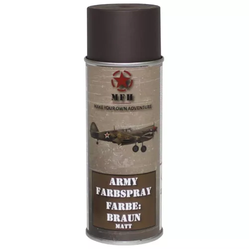 MFH barva ARMY ve spreji 400ml RAL 8027 MATT HNĚDÁ