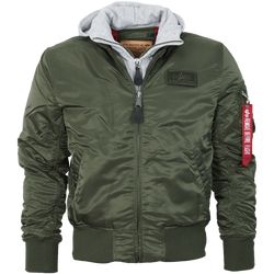 Alpha Industries Bunda  MA-1 D-Tec zelená tmavě | šedá M