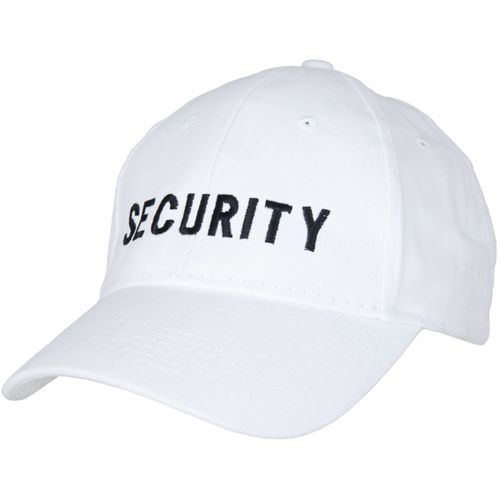 Čepice Baseball Cap SECURITY bílá