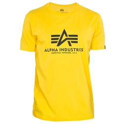 Alpha Industries Tričko  Basic T-Shirt empire yellow M