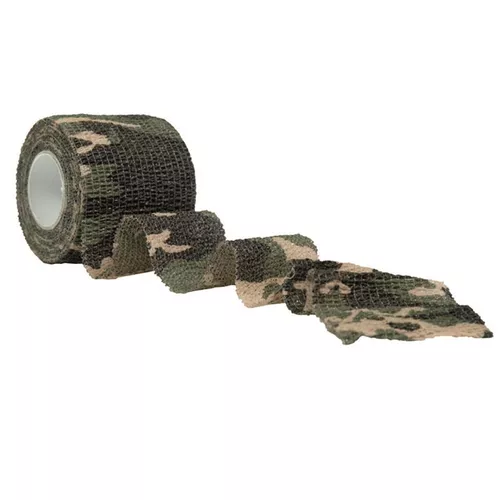 MIL-TEC páska ADHESIVE omotávací maskovací CAMO WOODLAND