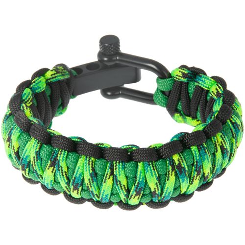 Náramek Paracord GEKON 17 černá spona S/M