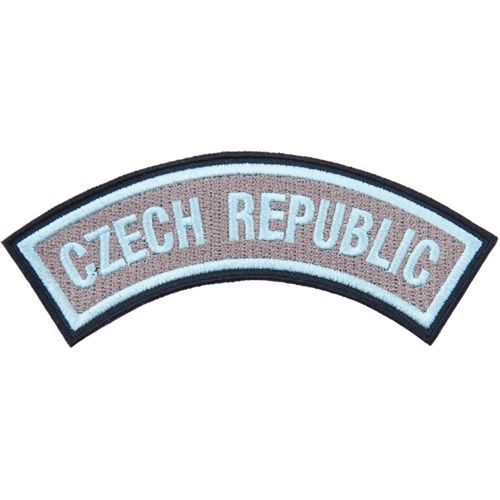 Nášivka: CZECH REPUBLIC - domovenka [celovyšitá] [bsz] béžová | modrá